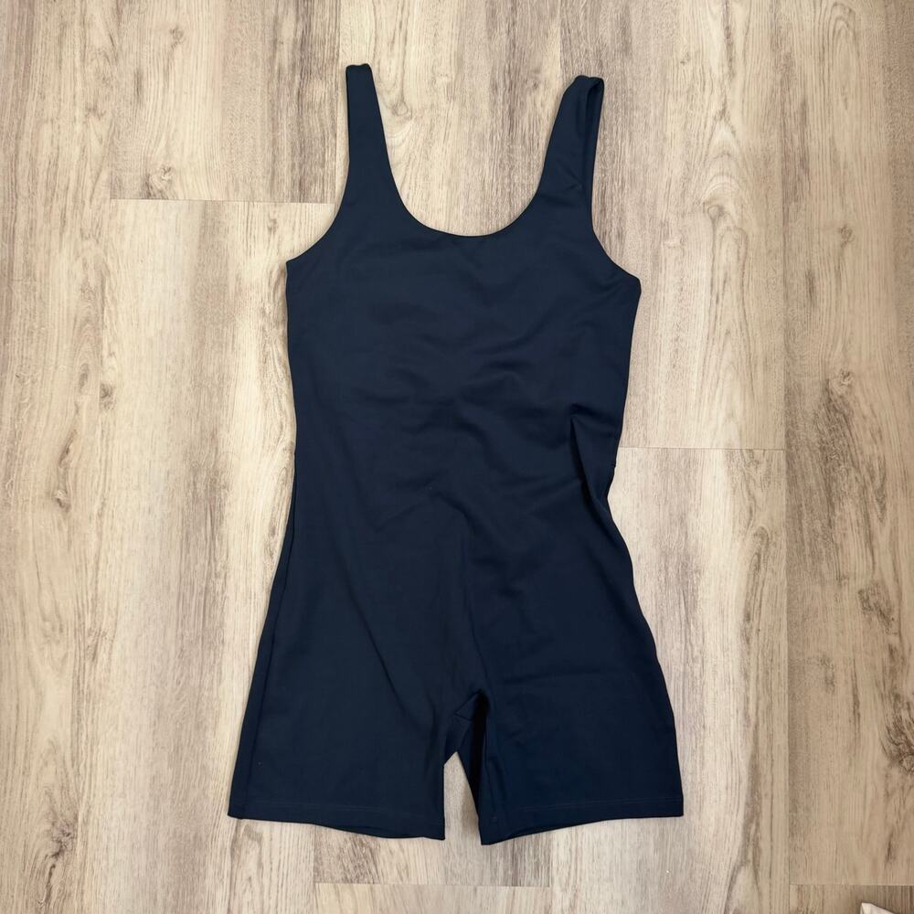 Girlfriend Collective Active Romper Navy Blue Size M